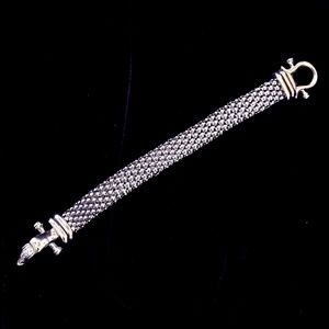 Silver Rhinestone Rope bracelet